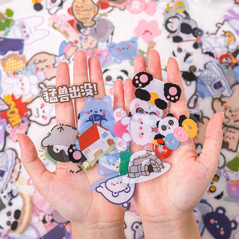 40 шт./лот маленькая вселенная Животные декоративные милые Канцтовары ПВХ