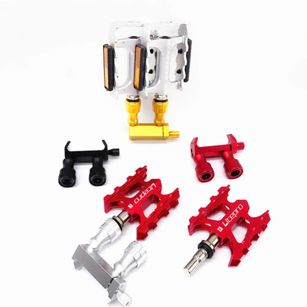 Велосипедный BMX быстросъемный Педальный монтажный сиденье складной велосипед QR