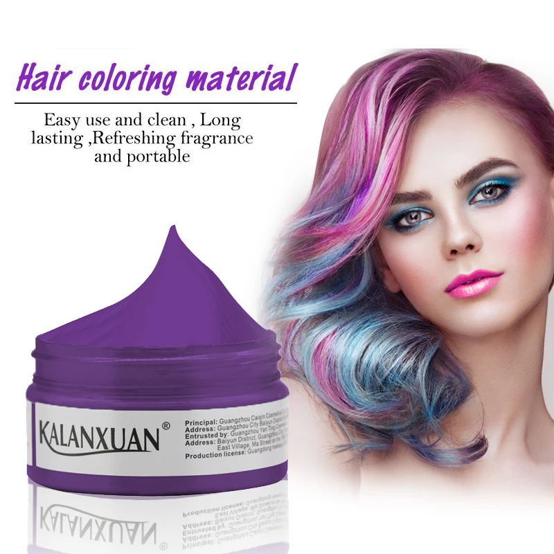 1 шт. волосы цветной воск краситель временные формовочная паста цветов в наличии