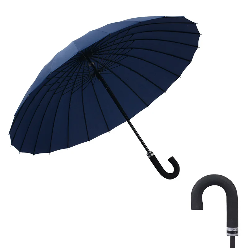 

Длинный зонт в китайском стиле, Модный женский двойной большой зонт-трость, высококачественные ветрозащитные зонты с деревянной ручкой