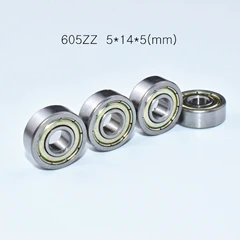 Carbon Steel 605ZZ Подшипники из углеродистой стали 10 штук 604zz 605zz 606zz 607zz 608zz 608RS 624zz 625zz 626zz 627zz металлический герметичный подшипник - Цвет: Carbon Steel 605ZZ
