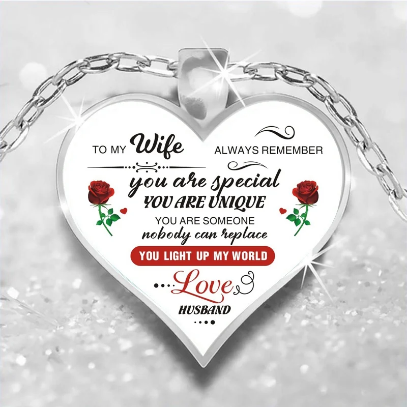 Дочке с подвеской в форме сердца роза цветок девушка красивые колье для девочек