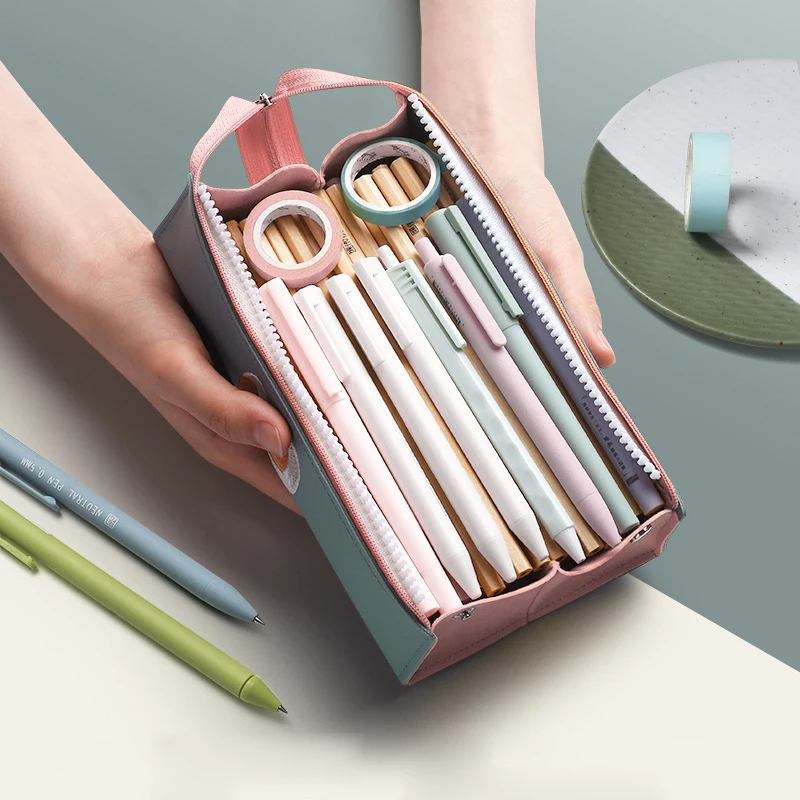 Чехол карандаш с большими глазами для школы классный креативный чехол ручка