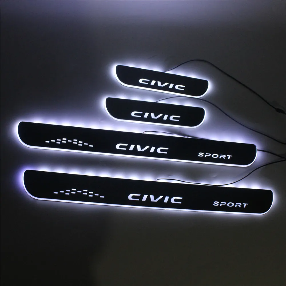 Светодиодная Накладка на порог для подвижной двери защитная накладка пороги Honda