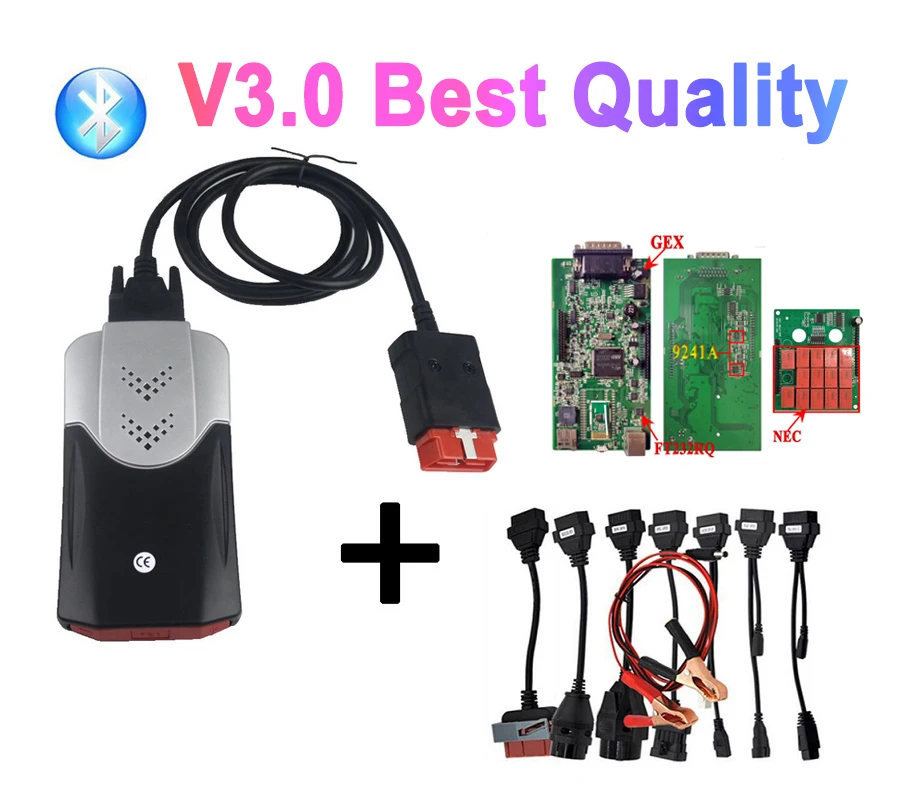 2021 obd2 автомобильные грузовики диагностические инструменты Bluetooth для delicht best V3.0 PCB