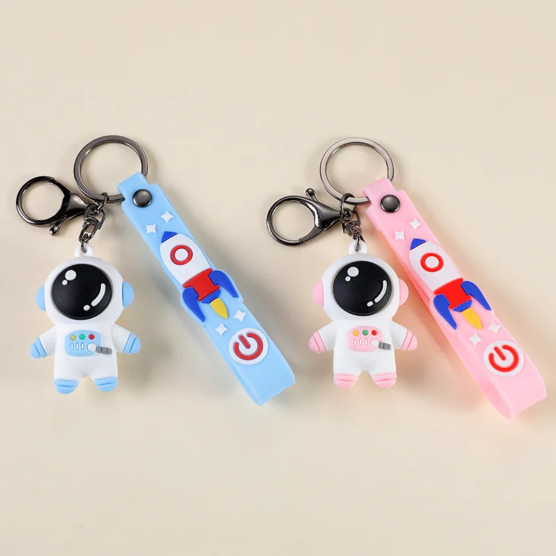 

2pcs Key Ring Astronaut Doll Keychain Cartoon Couple Creative Key Pendant Astronaut Pendant Key Ring
