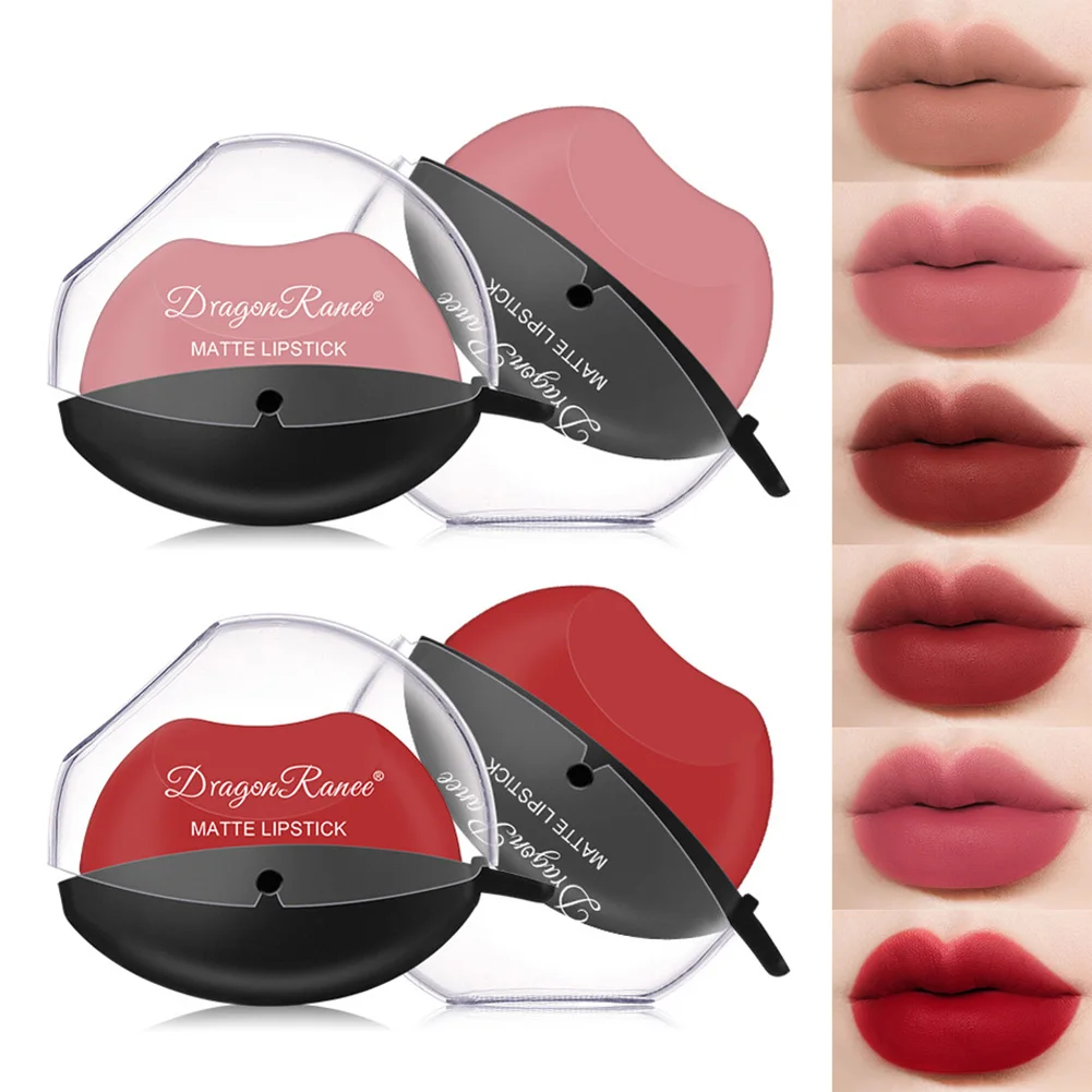 

Lazy Lipstick Matte Lasting Moisturizing Lipstick Waterproof Non-stick Lip Shaped Lip Stick Lazy Lip Makeup