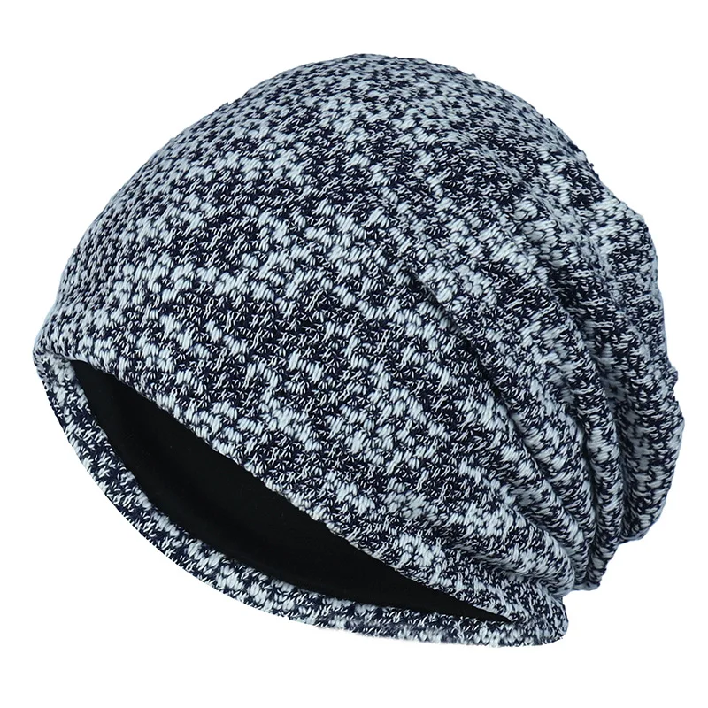 

Autumn Turban Hat Women 2020 Warm Beanie Cap Winter Knitted Skullies Caps New Snowblack Men's Hats Casual Bonnet Beanies Hat