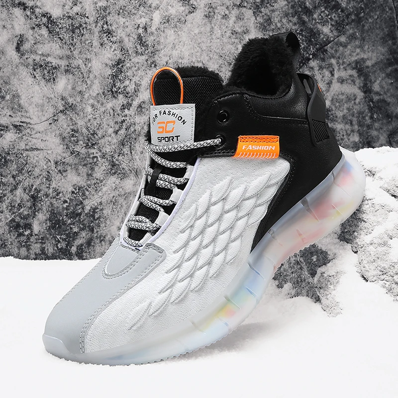 

Мужские ботинки с сетчатым верхом, ботинки для снежной погоды, с высоким берцем, для лета и осени и зимы