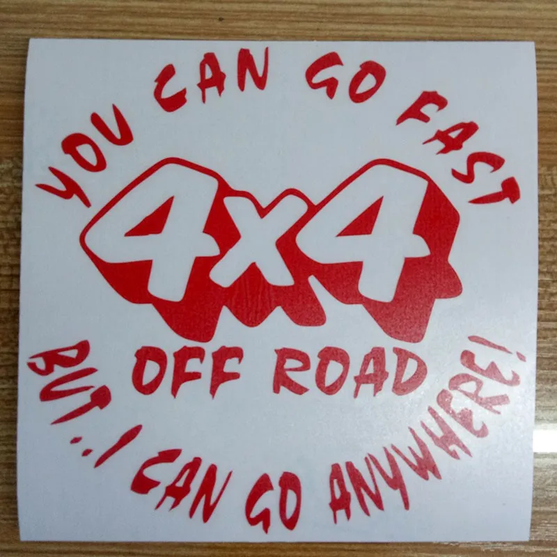 Стиль автомобиля 13 8 см * модная Автомобильная наклейка YOU CAN GO FAST 4X4 OFF ROAD но я могу