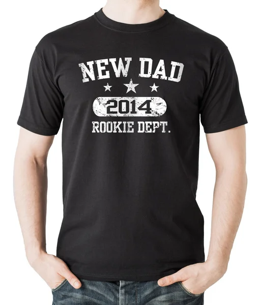 

New Dad 2014 Rookie Dept T-Shirt Gift For Father Tee Shirt Father's Day Gift