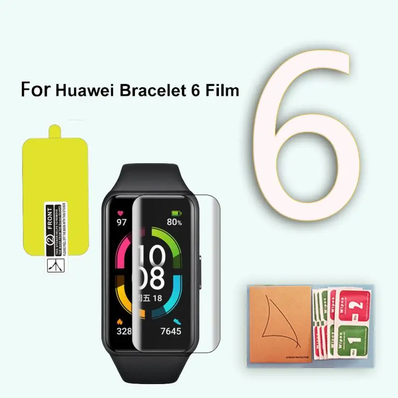 

3-5Pcs TPU Soft Protective Glass For Huawei Honor Band 6 Glass Screen Protectors Film For Honer Band6 Smart Bracelet Accessories