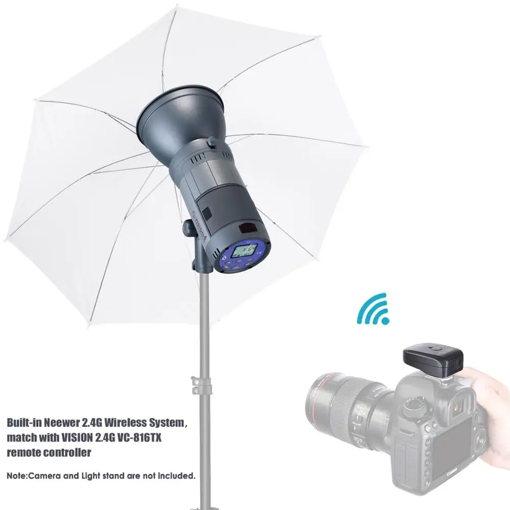 

Neewer Vision 4 Outdoor Studio Flash Strobe Kit-Li-ion Battery Powered,700 Full Power Flashes with 2.4G System(Trigger included)