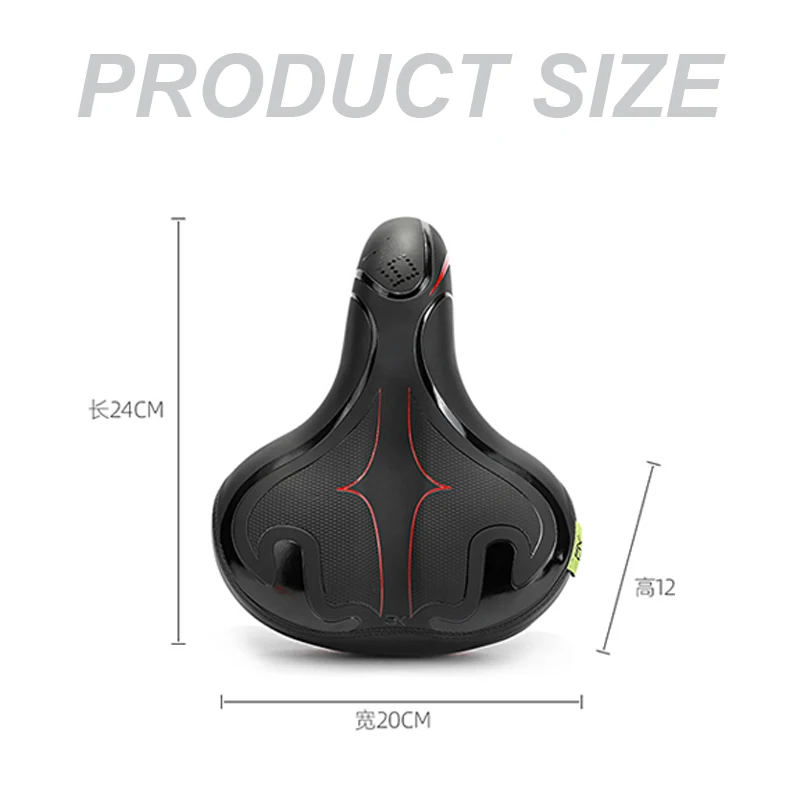 Новое широкое большое сиденье для велосипеда водонепроницаемое кожаное удобное