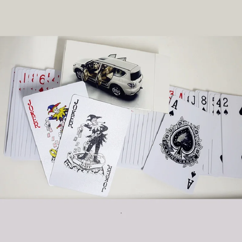 ПВХ пластиковые водонепроницаемые карты для покера набор белая коллекция