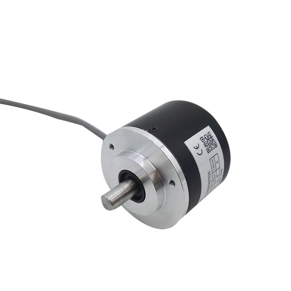 Wholesale 3600ppr 5000 high pulse 52mm incremental optical sensor NPN output linear homemade rotary encoder