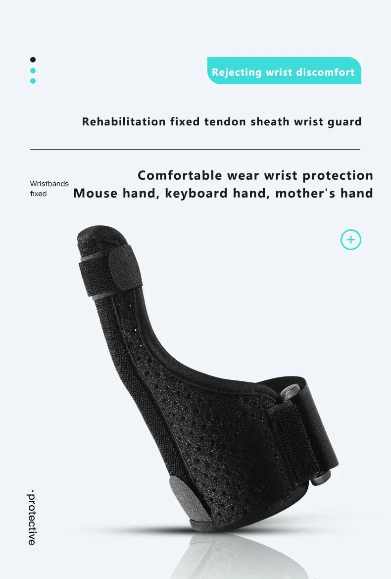 

Unisex Thumb Brace Double Straps Detachable Aluminum Rod Breathable Mesh Thumb Stabilizer