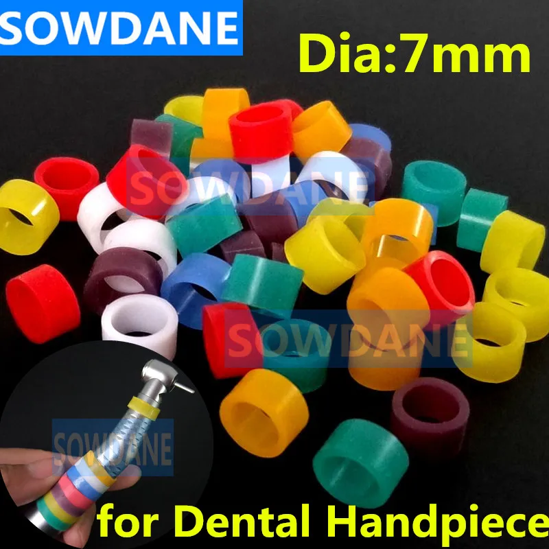 Autoclavable Lab Identification Dental Orthodontic Universal Silicone Instrument Color Code Ring (Dia.5mm or 7mm) |