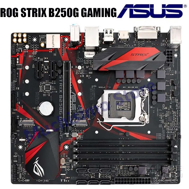 Материнская плата Asus ROG STRIX B250G GAMING Core i7/i5/i3/Pentium/Celeron LGA1151 DDR4 Micro ATX настольный