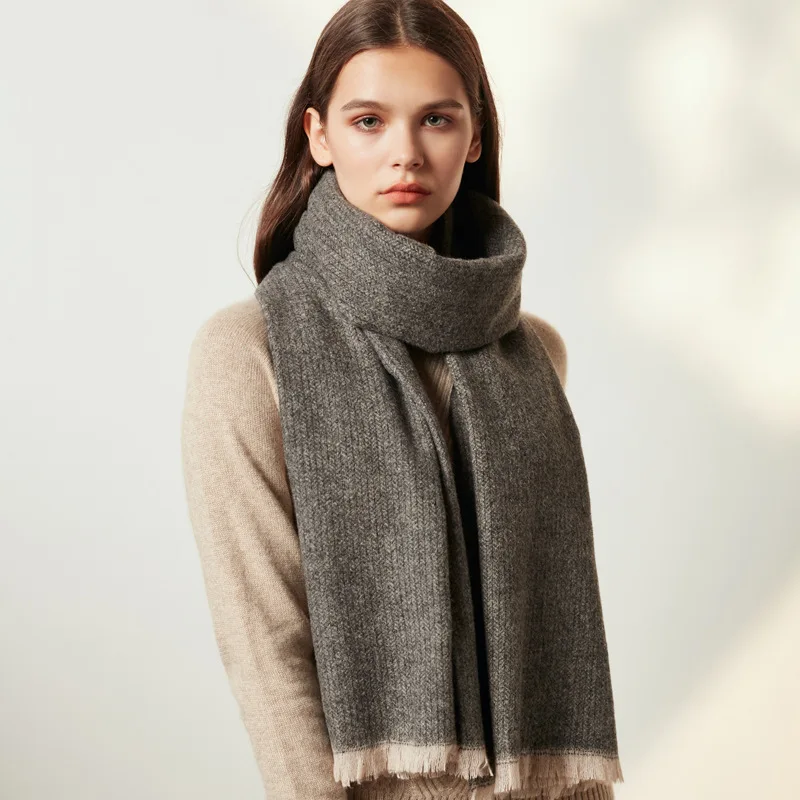 Роскошный бренд Matagorda с узором в елочку женский шарф зимние теплые модные