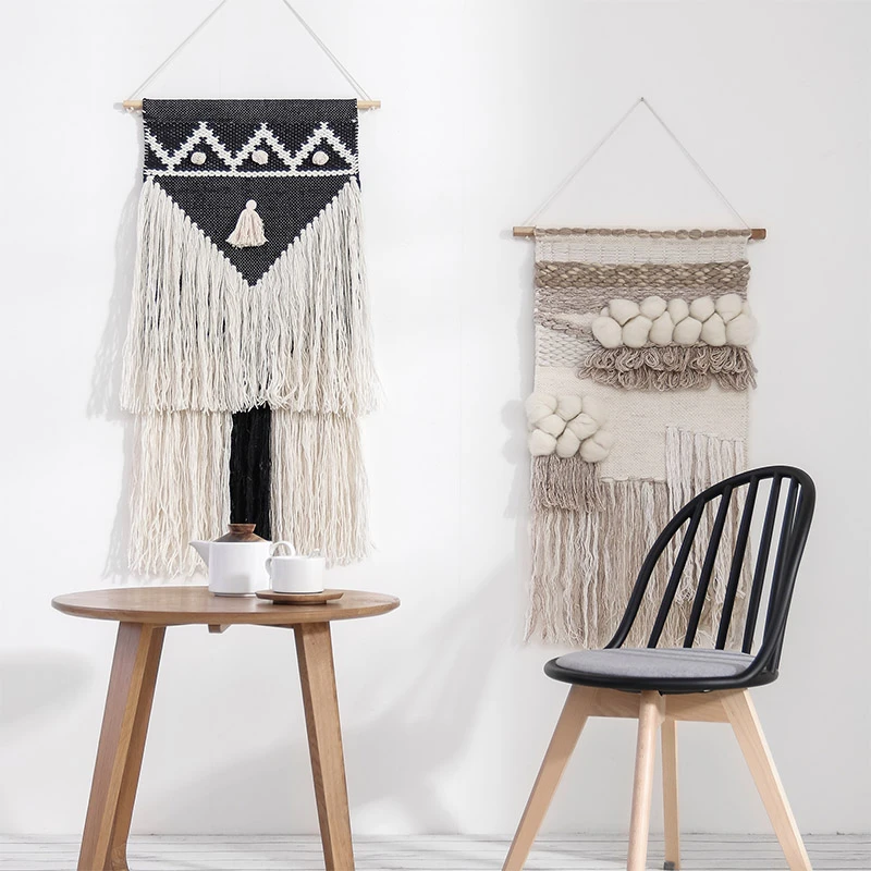 Ручная работа гобелен из макраме Настенный декор мусульманский орнамент Бохо