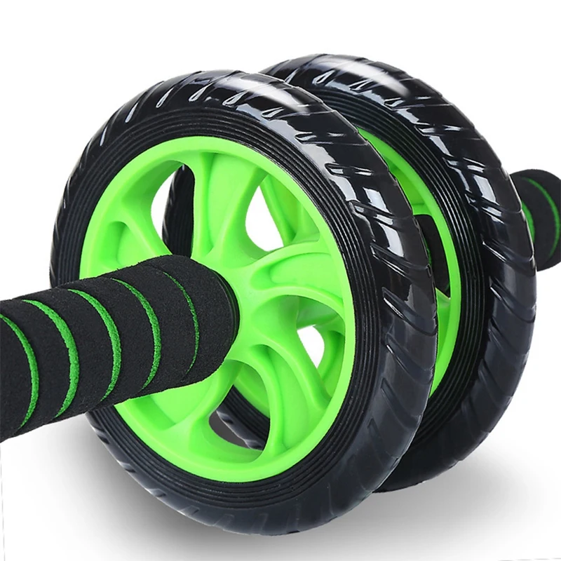 Спортивный бесшумный тренажер для мышц Ab Wheel гимнастический ролик с ковриком