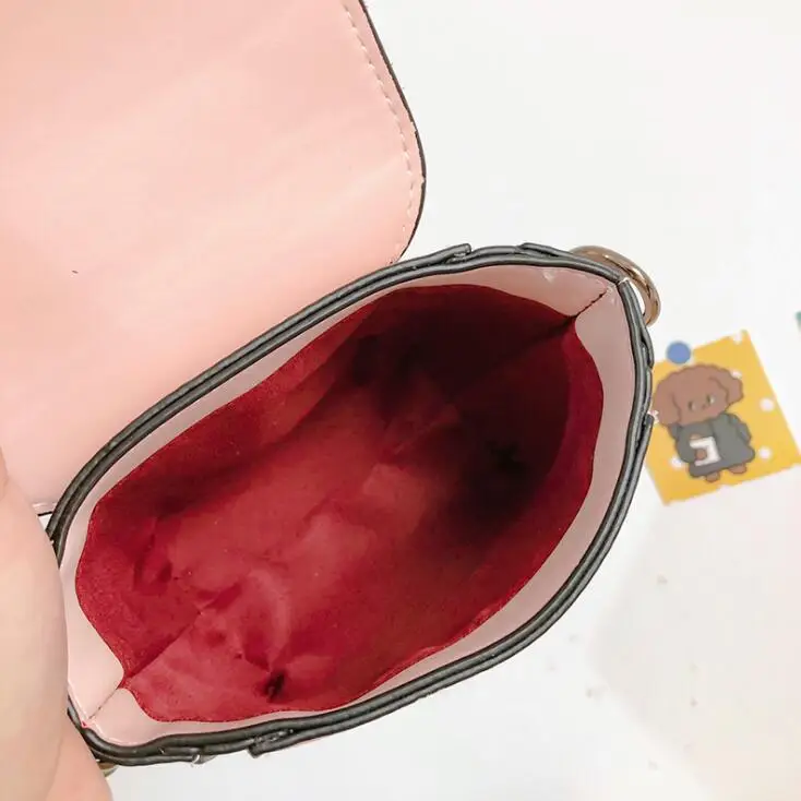 Мини-сумки через плечо с цепочкой для девочек кошелек мелочи из искусственной