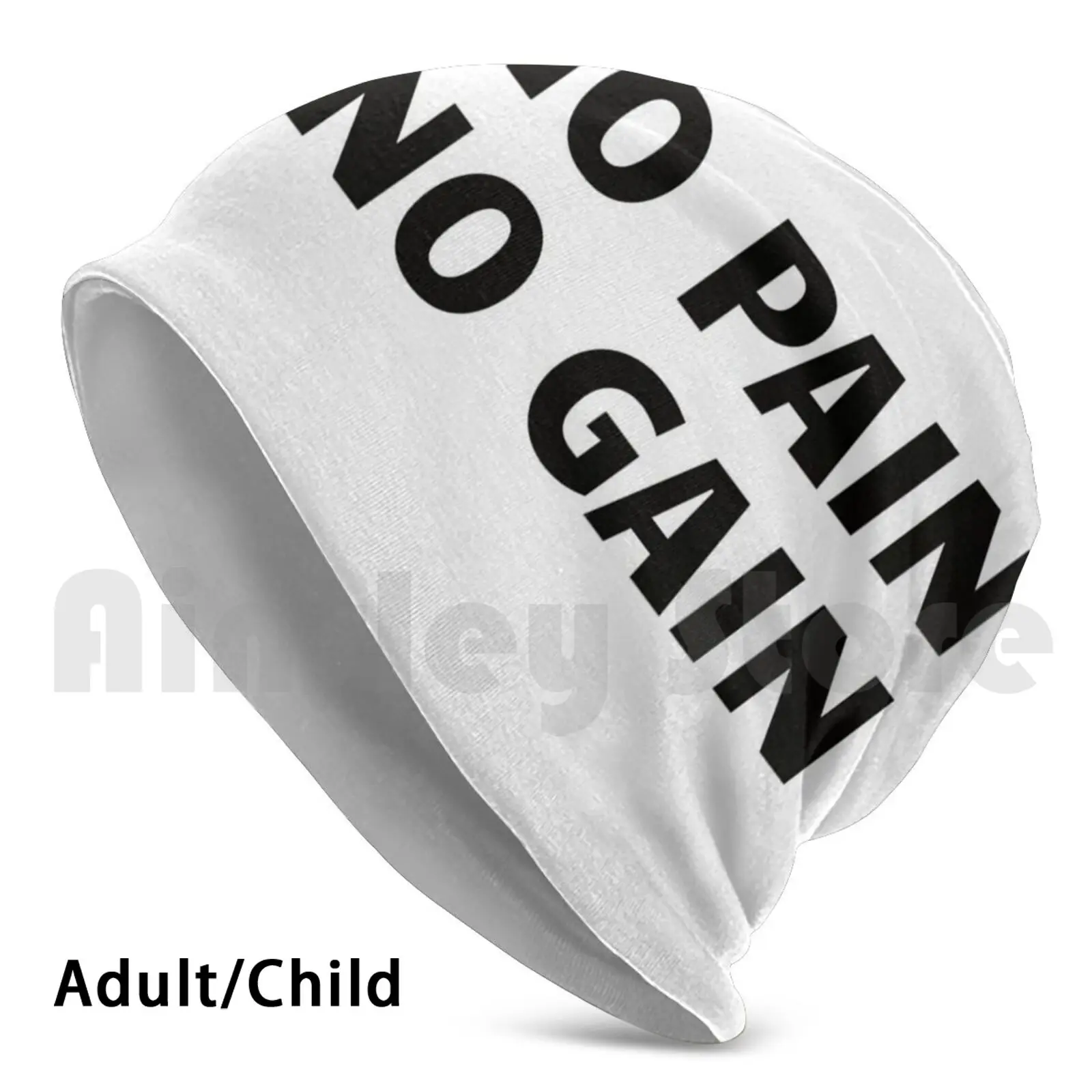 

Powerlifting : No Pain , No Gain! Beanies Pullover Cap Comfortable Powerlifting Powerlifting Because Funny Saying