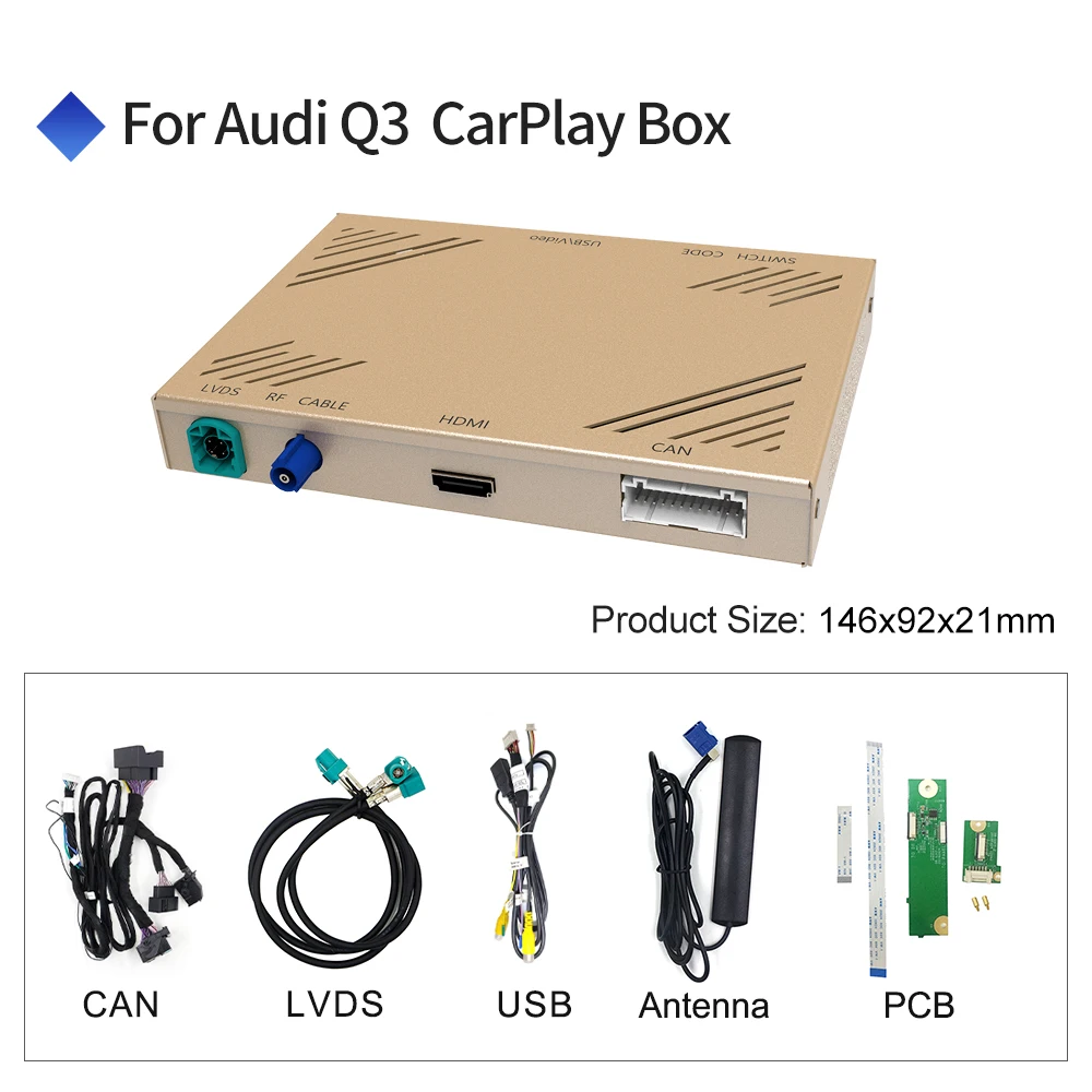 Автомобильный декодер Carlinkit 3 0 CarPlay/Android для AUDI Q3/A1 2011-2019 мультимедийный iPhone Android