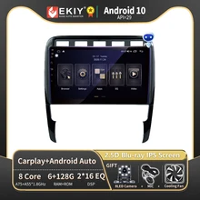 EKIY DSP 6G 128G Android Autoradio For Porsche Cayenne 2002-2010 Car Radio Multimedia Player GPS Navigation Stereo Bluetooth DVD
