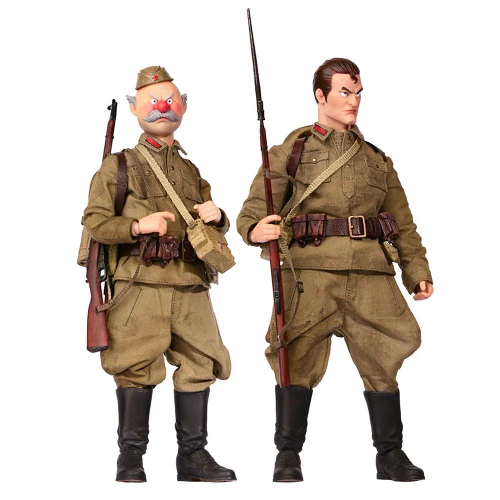 

POPTOYS BGS019 1/12 Scale Male Solider WWII USSR Socialist Soldiers Kyle & Victor Action Figure Model for Gifts