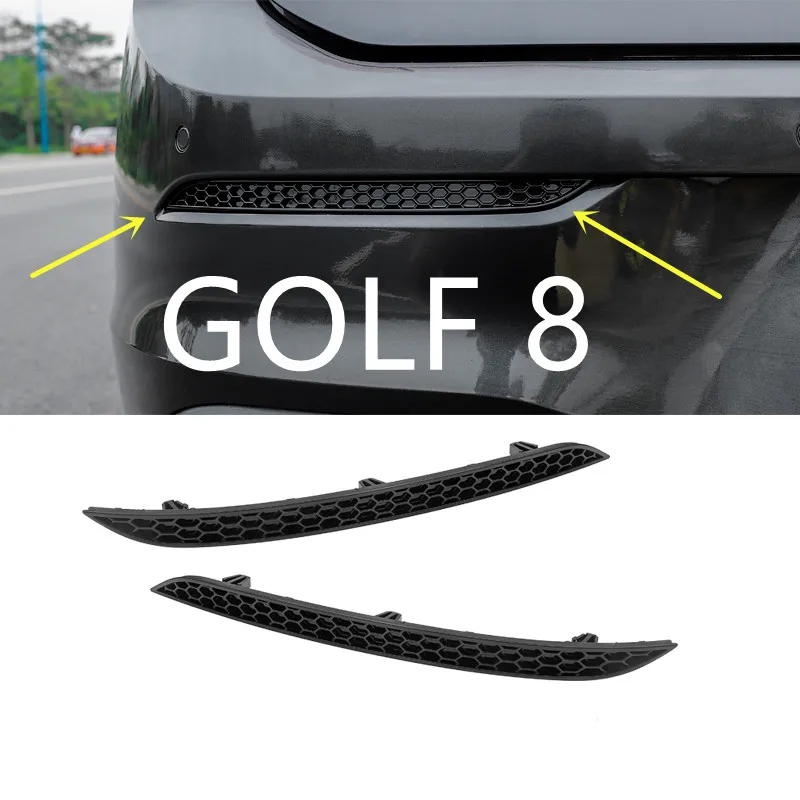 

For VW Golf8 refitted special rear bar light frame Pro RLINE exterior piece rear bumper reflective fog light paste decoration
