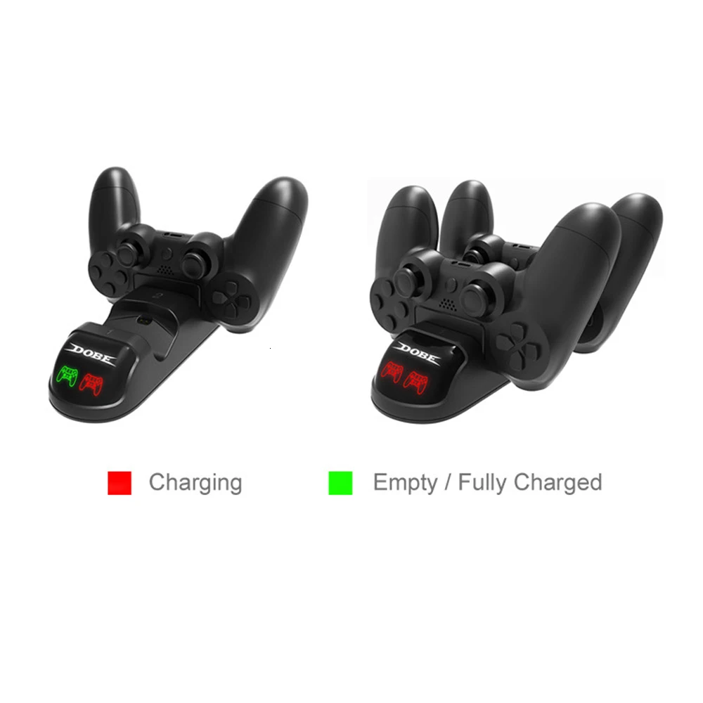 dobe ps4 controller charging joystick fast charger docking station with led bottom light for ps4ps4 slimps4 pro gamepad game accessories free global