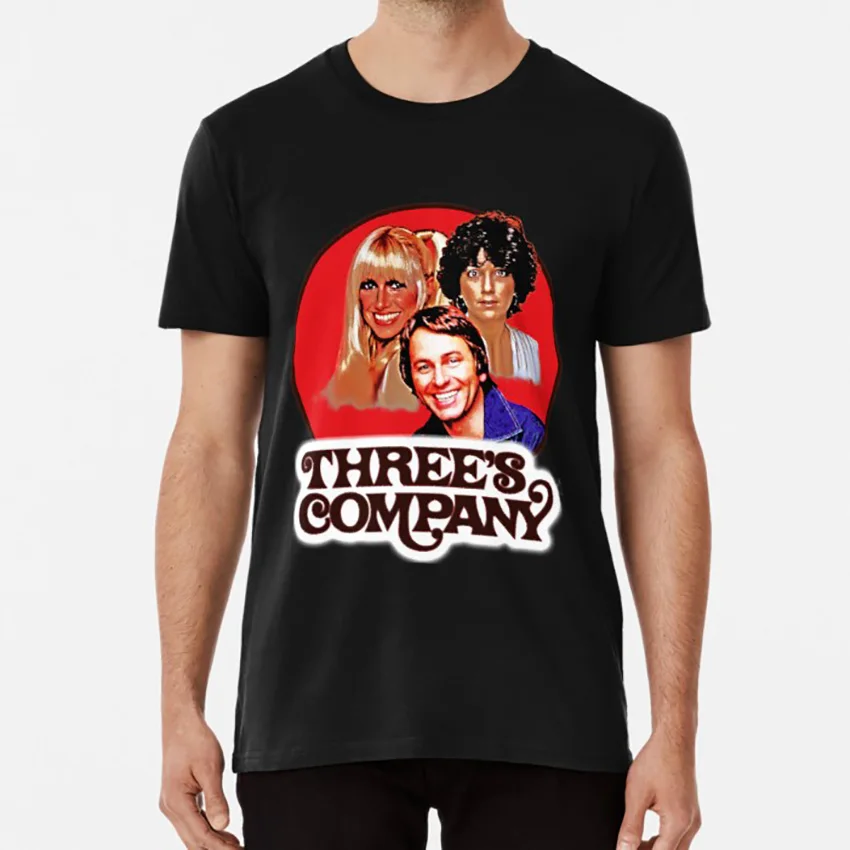 Три компании футболка threes компания Джон Риттер Джек Триппер chrissy snow janet wood 80s 70s tv |