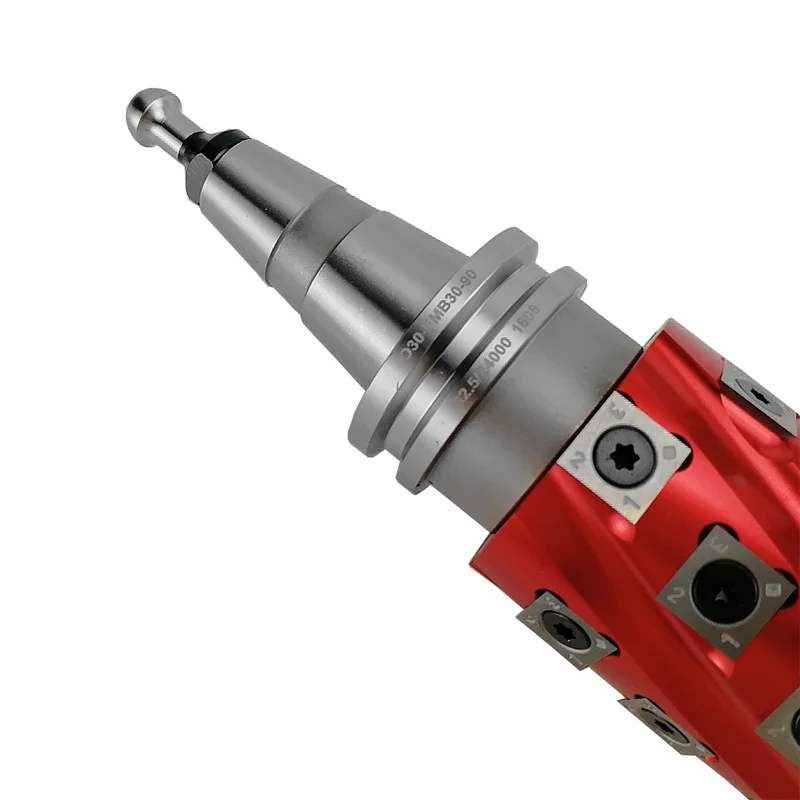 売却 Livterスチールシャフトかんな刃機木材スパイラルカッターヘッドとポリッシュタングステン超硬とISO30 FMB30-95