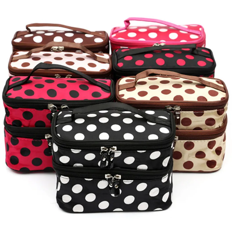 

Women Travel Toiletry Beauty Cosmetic Bag Makeup Case Organizer Zipper Holder Handbag Bolsa de maquillaje Trousse de maquillage