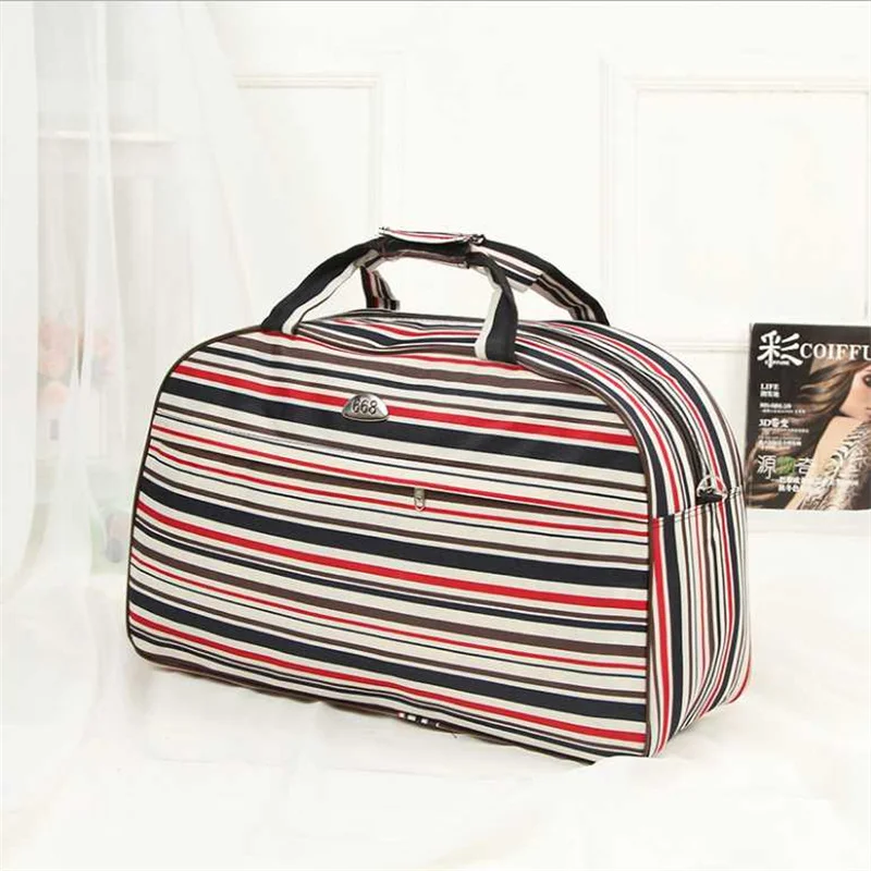 Lovely Women Dot Travel Bag Girls Fitness Duffle Shoulder Bags Nylon Handbag Weekend Tote Big Bag Bolso Deporte Gimnasio