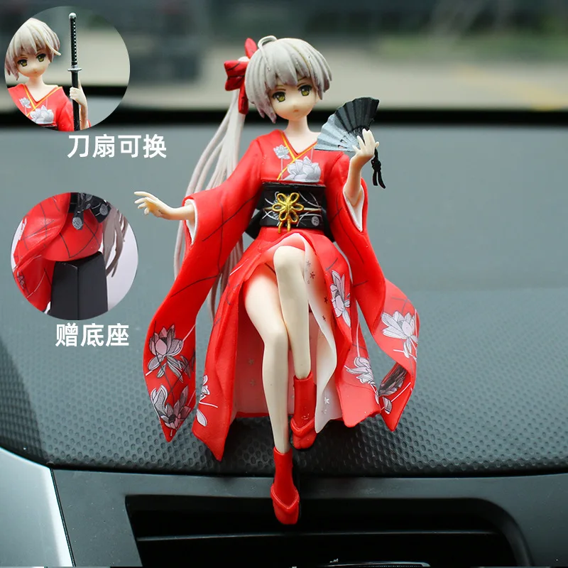 Cartoon Anime Cute Car Decoration Ornaments Action &amp Toy Figures Yukino Beautiful Girl Goddess Accessories Cosplay | Тематическая