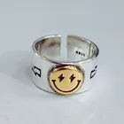 Женское Винтажное кольцо со смайликом в стиле бохо, амулеты в стиле панк с античным дизайном на суставы пальцев, подарочное Ювелирное Украшение Вечерние