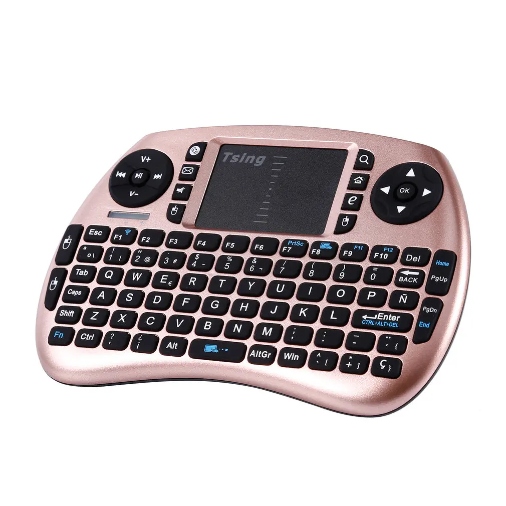 

Portable Handheld Wireless Keyboard Touchpad Multi-media for TV Box Media TV PC Stick Laptop for Raspberry PI PS3 French Spanish