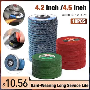 102550 шт. профессиональные откидные диски 406080100120 Грит шлифовальный станок для дюймовых угловых шлифовальных машин шлифовальный диск