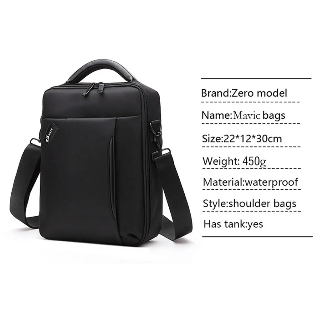 Водонепроницаемая женская сумка на плечо DJI Mavic черная для переноски