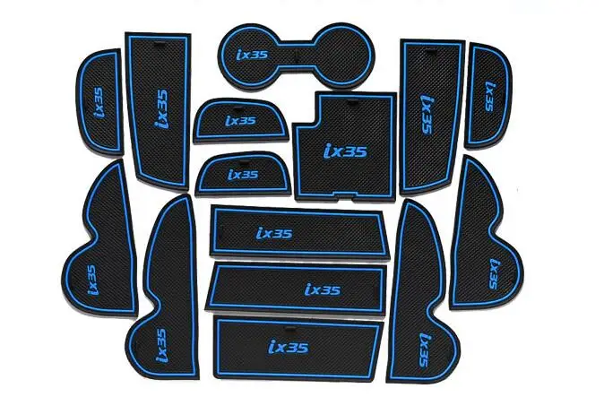Нескользящий коврик для внутренней двери подстаканник Hyundai ix35 2013 2017 15 шт./лот