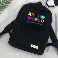 astroworld travis scott cool rapper backpack unisex cactus jack look mom i can fly travel school back bag pack sac a dos