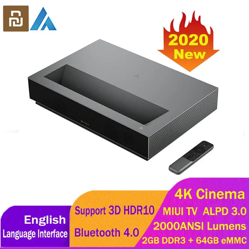 Youpin Fengmi для кинотеатра лазерный ТВ 4K кинотеатр домашний 2000 ANSI люменов 150 дюйма 2 Гб
