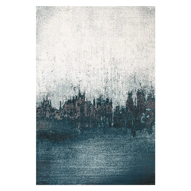 Post modern style abstract dark green art living room rug big size Nordic home decoration machine weaved bedside carpet | Дом и сад