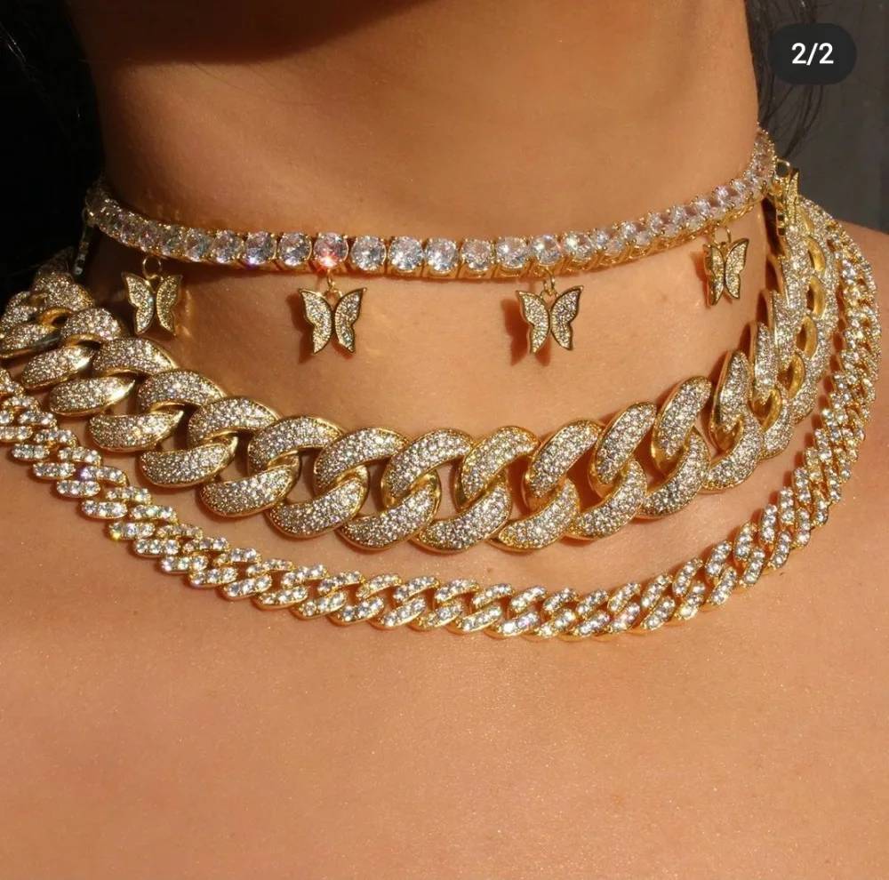 Цепочка чокер женская с кулоном в стиле хип невесты|Ювелирные наборы| |