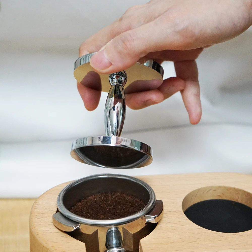 

Espresso Barista Flat Coffee Tamper Coffee Bean Press Tool Coffee Powder Hammer Coffee Grind 51mm 58mm Pressure Coffeeware Tool
