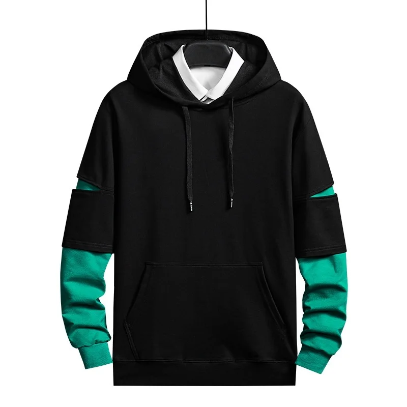 

Fashion Hoodies Hombre Sweatshirts Men 2021 Pullover Tracksuit Male Casual Sportswear Spring Autumn Patchwork Hip Hop Classic