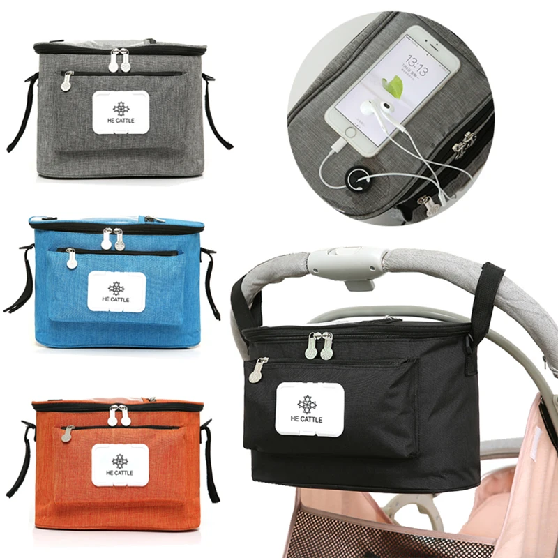 

Сумка-Органайзер для детской коляски, вместительные водонепроницаемые мешки для подгузников для мам, дорожный рюкзак для коляски и багги